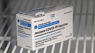Eine Packung des Johnson&Johnson-Impfstoffs in der Yakima Valley Farm Workers Clinic in Toppenish, Wash., 25.03.2021
