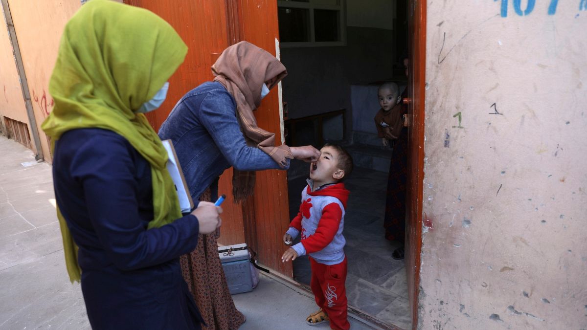 زنان در کمپین واکسیناسیون فلج اطفال در افغانستان فعالیت زیادی دارند