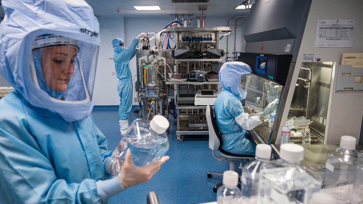 BioNTech'in Marburg kentinde kurduğu aşı üretim tesisi