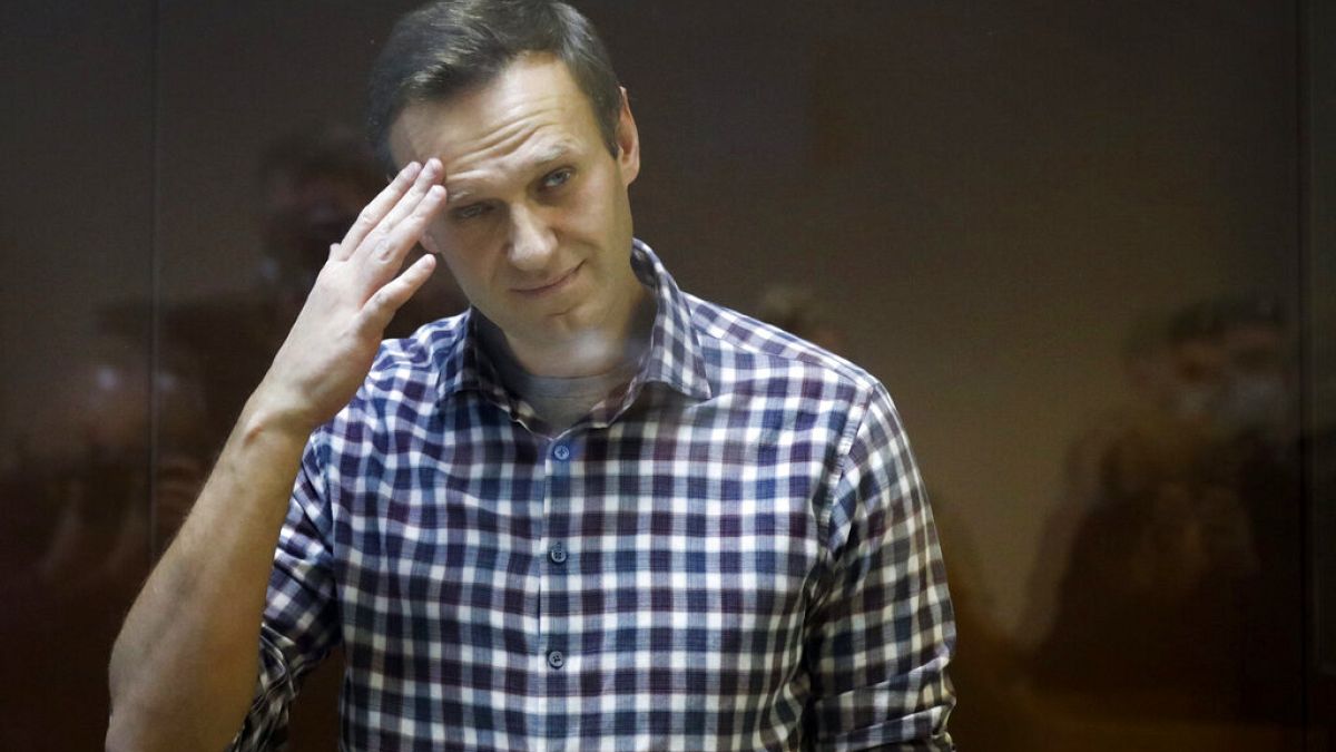 Navalnij az orosz bíróságon 2021 februárjában