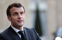 French President Emmanuel Macron at the Elysee Palace, in Paris, March 23, 2021. French President Emmanuel Macron at the Elysee Palace, in Paris, March 23, 2021.