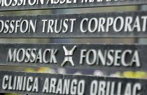 In this April 4, 2016 file photo, a marquee of the Arango Orillac Building lists the Mossack-Fonseca law firm, in Panama City.