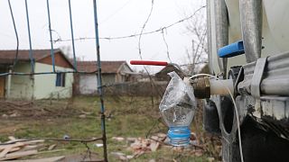 Vízellátás a miskolci Lyukó-völgyben járvány idején (2020-as fotó)