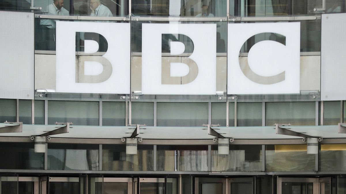 A BBC londoni központjának bejárata