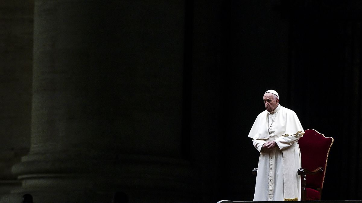 Le Pape François, le 02 avril au Vatican