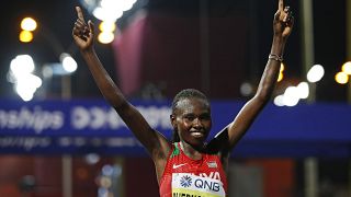 Kenya's Ruth Chepngetich smashes half marathon world record