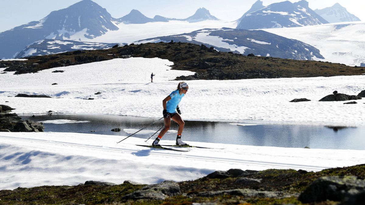 Illustrative picture: Norwegian cross-country skier Therese Johaug during a training session at Sognefjellet, Norway, 