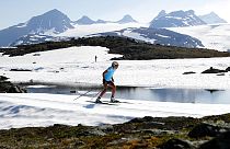 Illustrative picture: Norwegian cross-country skier Therese Johaug during a training session at Sognefjellet, Norway,
