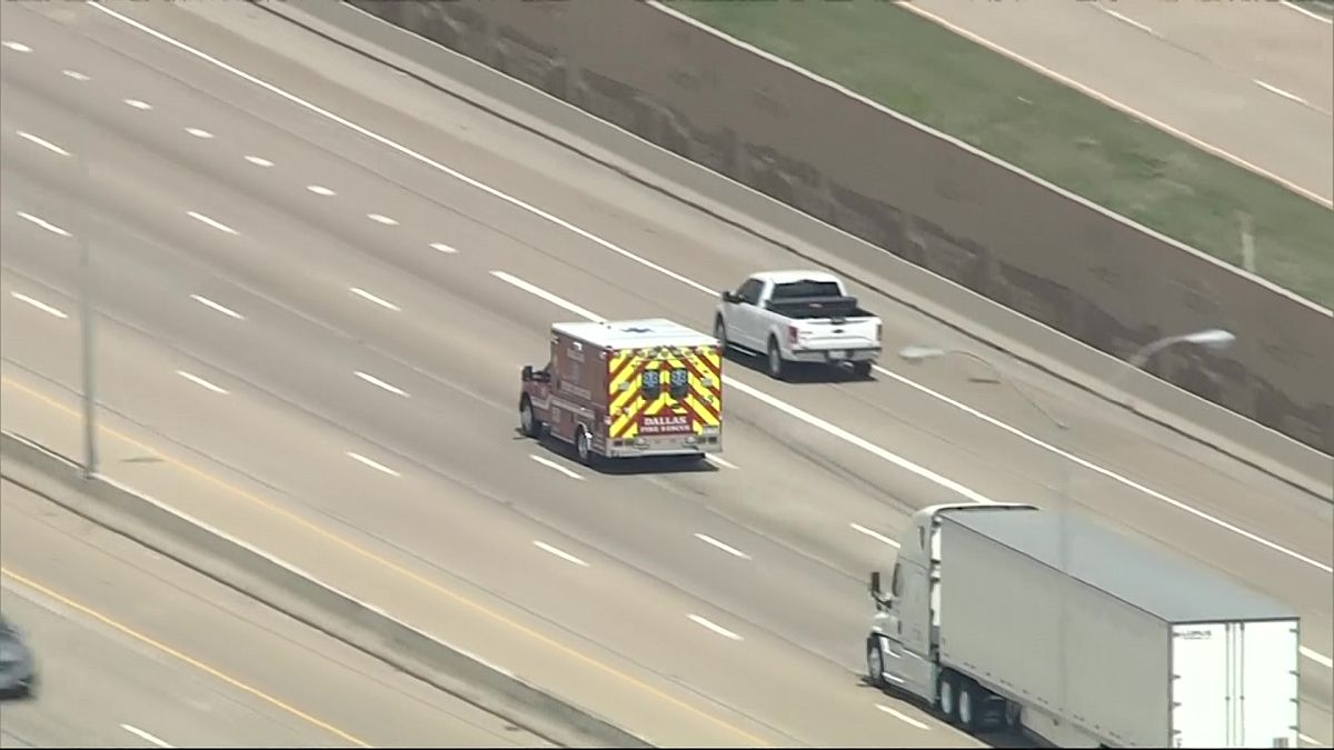 مطاردة سيارة إسعاف مسروقة في ولاية تكساس الأمريكية