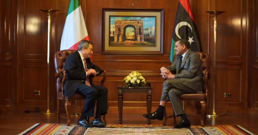 Libya: Italian PM Mario Draghi in Tripoli in first overseas trip as leader