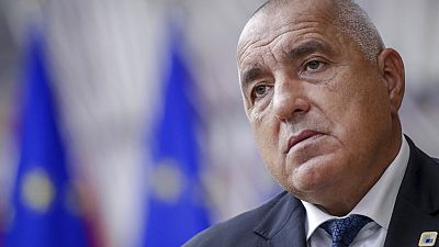 Bulgaria's Prime Minister Boyko Borissov arrives for an EU summit at the European Council building in Brussels, Thursday, Oct. 15, 2020.