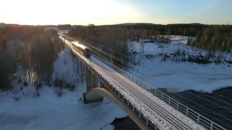 A railway bridge has been reopened across the Tornio river.