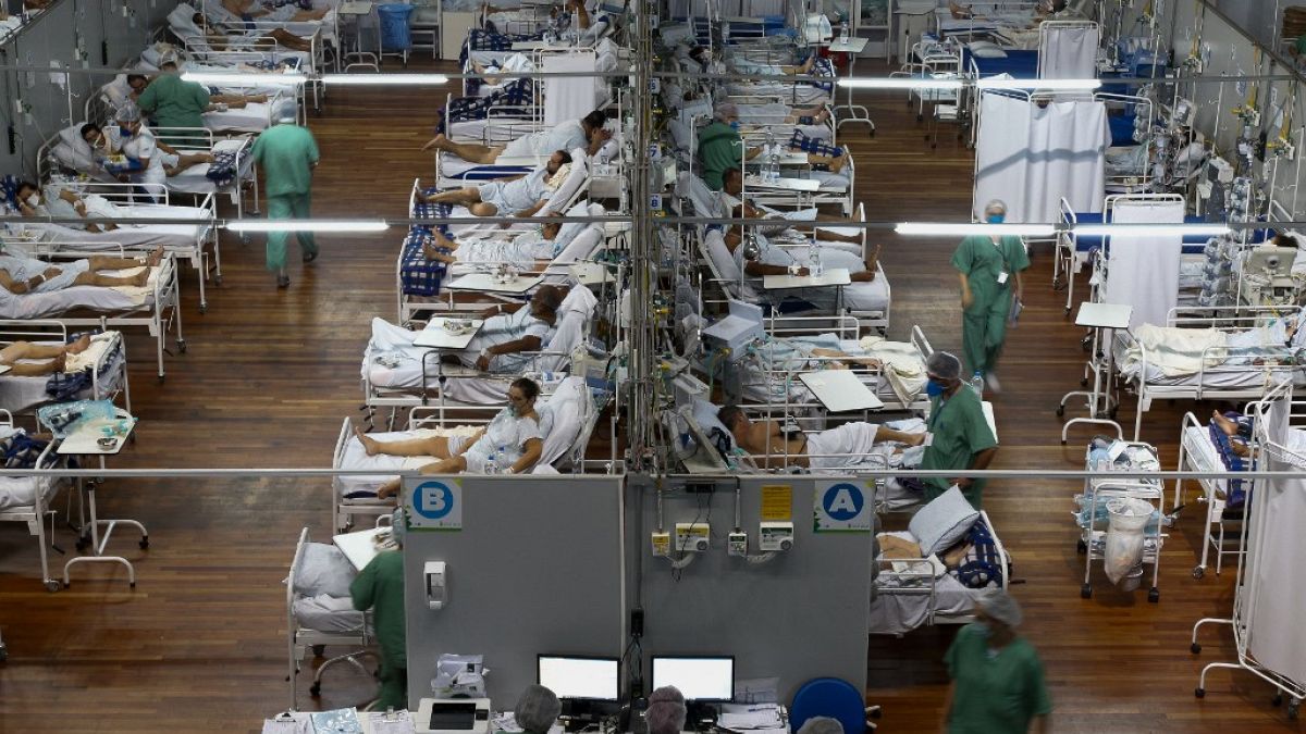 Hôpital de campagne dans l'Etat de Sao Paulo (Brésil), le 26/03/2021