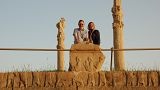 Lisa Jackson and Graham Williams at Persepolis in Iran