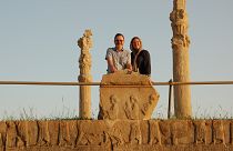Lisa Jackson and Graham Williams at Persepolis in Iran