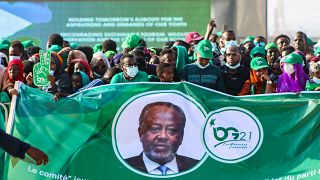 Djibouti President Guelleh holds last rally in bid for 5th term