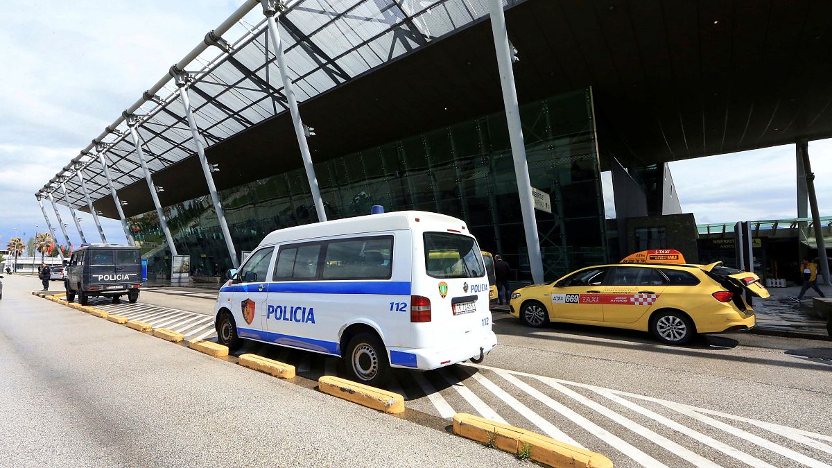 File photo of police at Tirana international airport