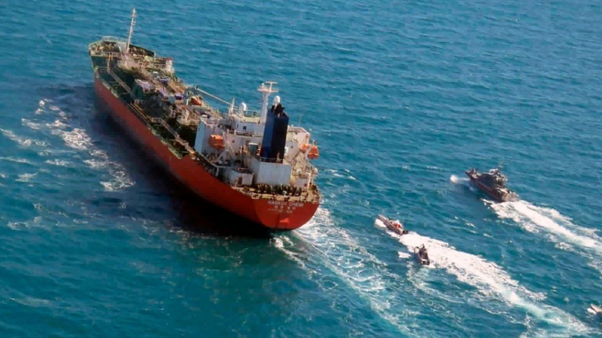 کشتی توقیف شده کره جنوبی توسط ایران