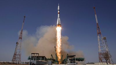 Russian-US crew departs to ISS for six month mission