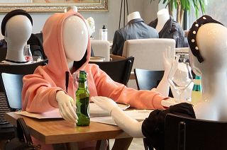 Mannequins used in protest against virus restrictions