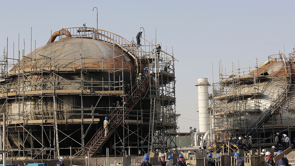 منشأة أرامكو النفطية، في جدة، المملكة العربية السعودية،  2021