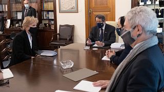 Συνάντηση του Προέδρου της Κύπρου Ν.Αναστασιάδη  με την Ειδική Απεσταλμένη του ΓΓ των ΗΕ για το Κυπριακό Τζέϊν Χολ Λουτ,