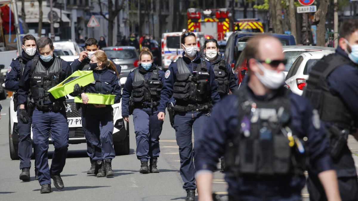 Polizei im 16. Arrondissement in Paris 