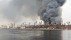 Fire ravages historic factory in St Petersburg