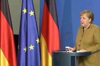 Chancellor Angela Merkel warns the situation in Germany remains critical