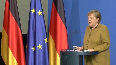 Chancellor Angela Merkel warns the situation in Germany remains critical