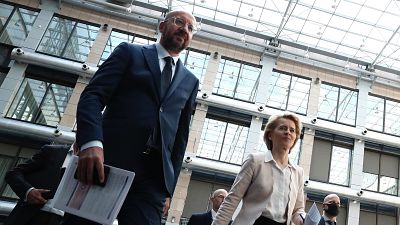 AB Konseyi Başkanı Charles Michel ile AB Komisyonu Başkanı Ursula von der Leyen
