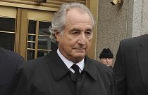 Bernard Madoff exits Manhattan federal court, Tuesday, March 10, 2009, in New York.