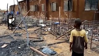 Niamey'de ilkokul yandı