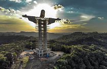 Cristo Protetor em construção no Rio Grande do Sul, Brasil