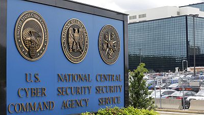 FILE - This June 6, 2013 file photo, shows the sign outside the National Security Agency (NSA) campus in Fort Meade, Md.