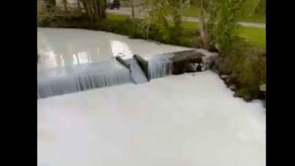 Welsh river turns white after milk tanker crashes into it - Vimarsana News