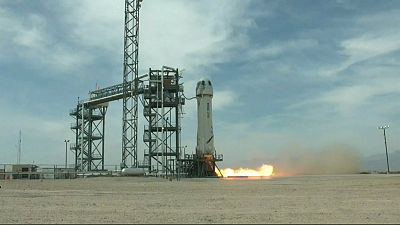 Blue Origin's New Shepard suborbital vehicle launch