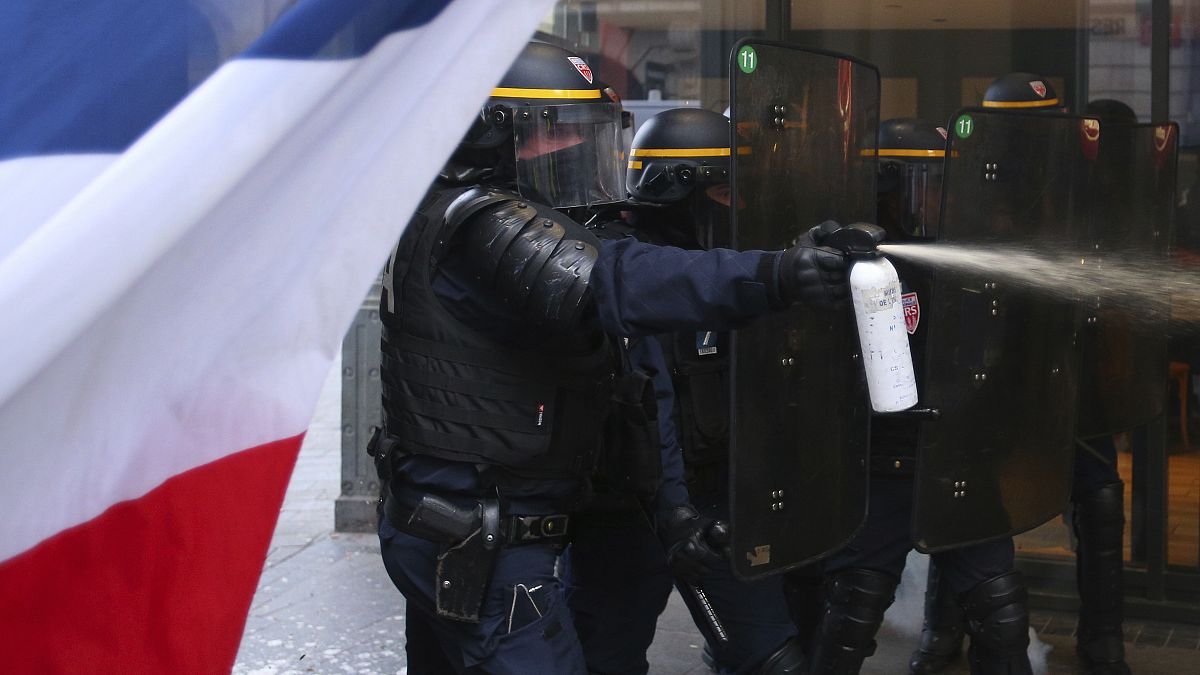 France police protest
