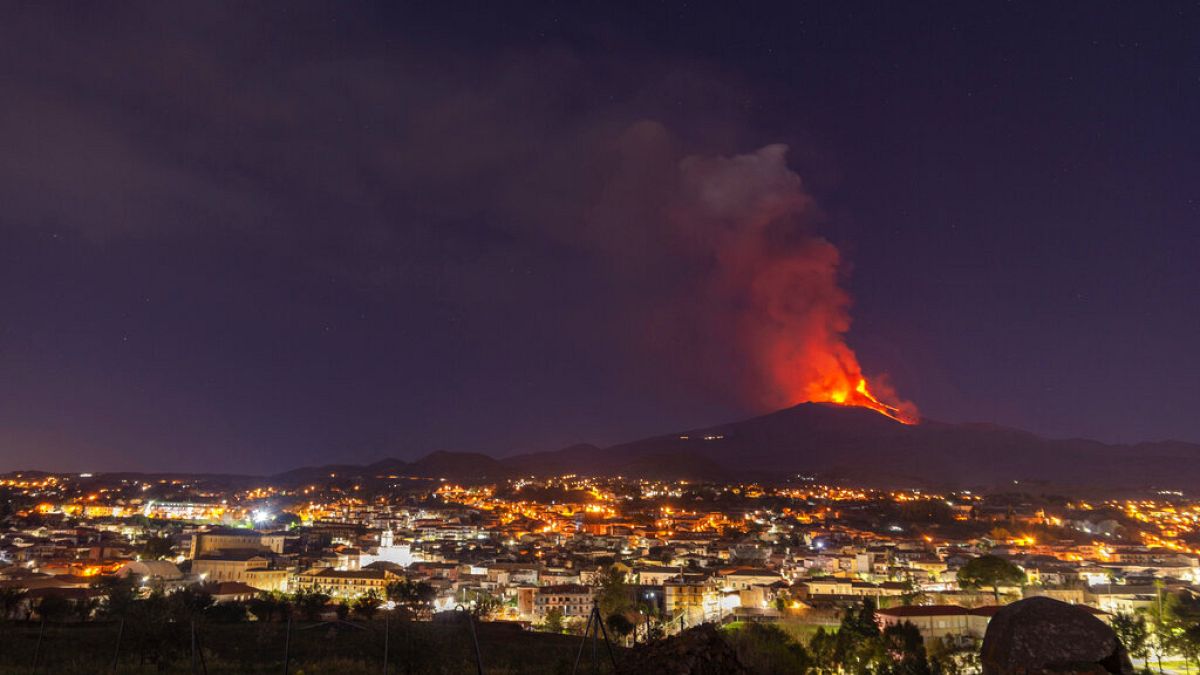 Az Etna kitörése 