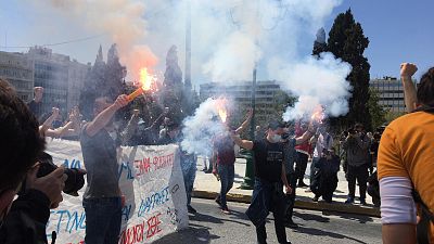 Διαδηλωτές στην Αθήνα