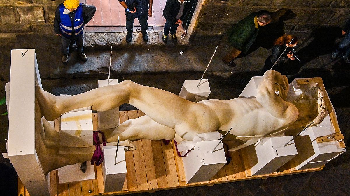 نسخة رقمية دقيقة ثلاثية الأبعاد تمثال مايكل أنجلو، ديفيد، لتمثيل إيطاليا في معرض دبي إكسبو 2021