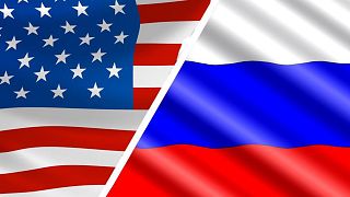 ABD / Rusya bayrakları 