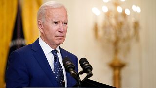 President Joe Biden speaks about Russia in the East Room of the White House, Thursday, April 15, 2021, in Washington.