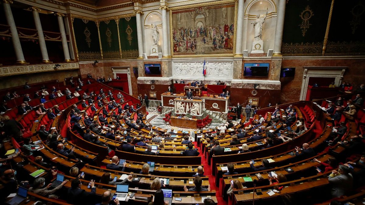General view of the French parliament 