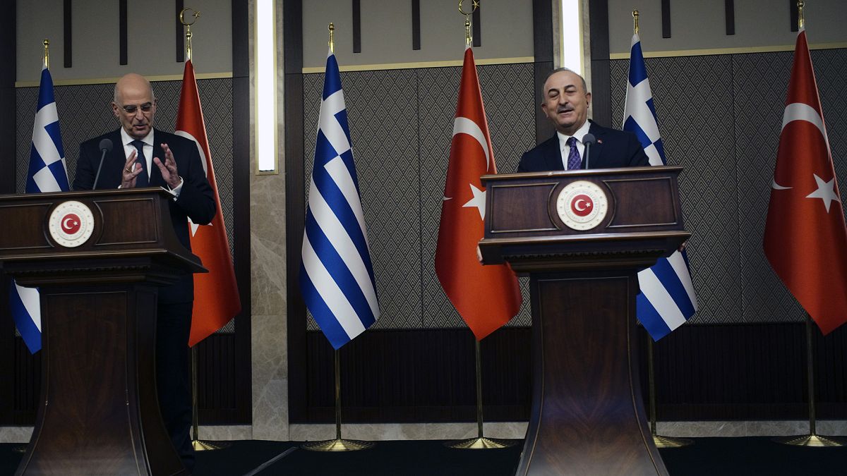 Yunanistan Dışişleri Bakanı Nikos Dendias, Türkiye Dışişleri Bakanı Mevlüt Çavuşoğlu