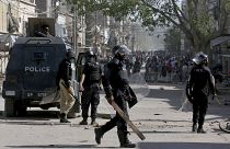 Police officers have clashed with supporters of the radical Islamist TLP political party for several days.