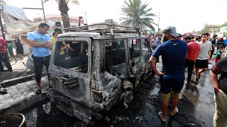 Bağdat'ta infilak eden bombalı araç