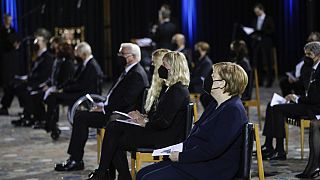 Covid-19'da hayatını kaybedenleri anma törenine Almanya Başbakan Angela Merkel de katıldı