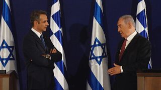 Yunan Başbakan Miçotakis ile İsrailli mevkidaşı Netanyahu / Arşiv