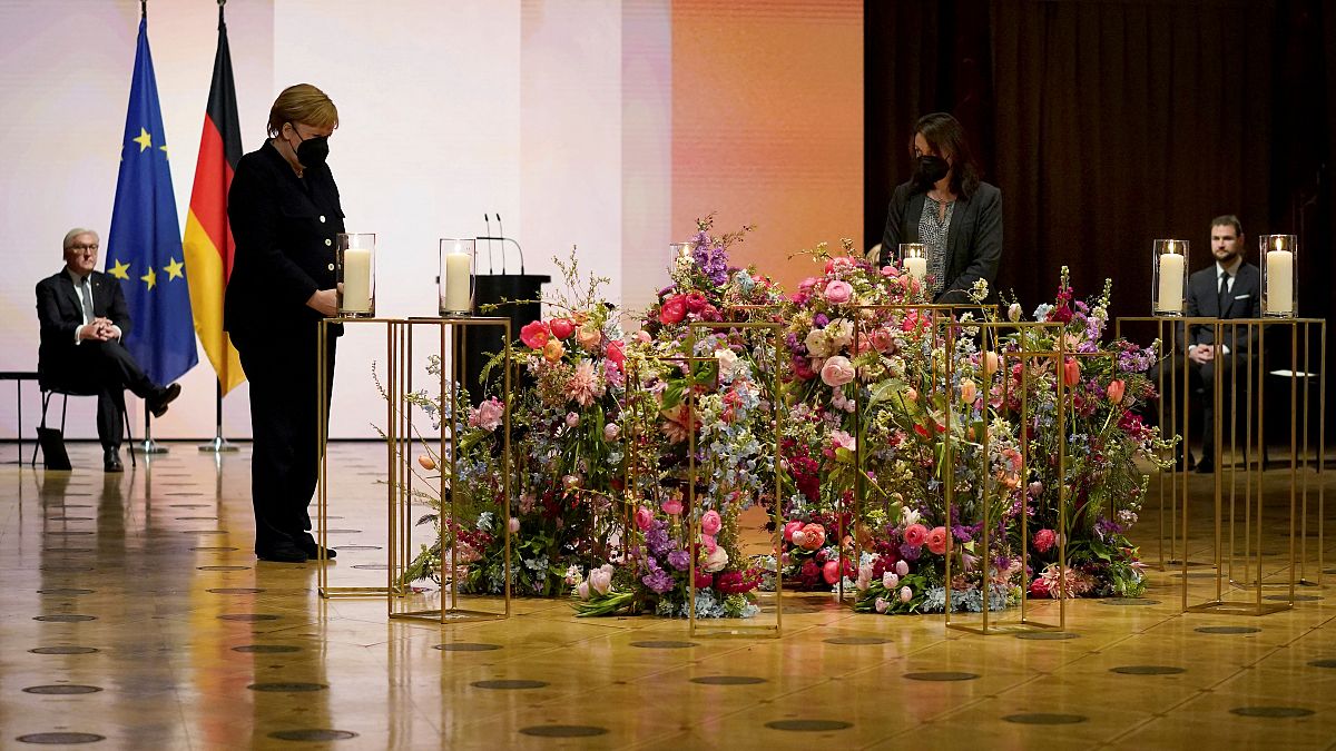 آلمان در مراسمی یاد ۸۰ هزار قربانی کرونا در این کشور را گرامی داشت